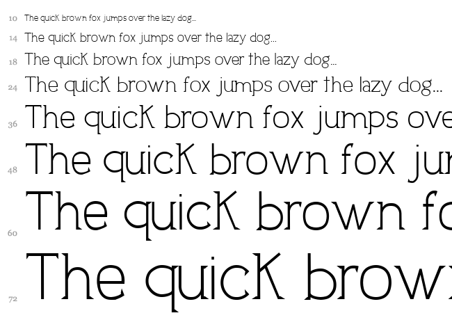 Uptown Elegance font waterfall